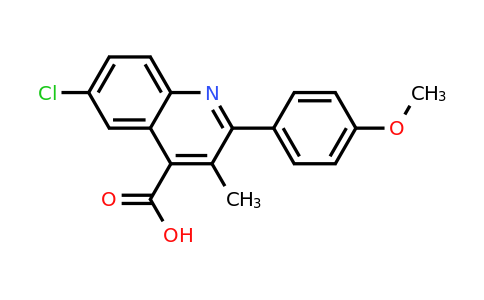 CAS 932796-35-5 | 6-Chloro-2-(4-methoxyphenyl)-3-methylquinoline-4-carboxylic acid