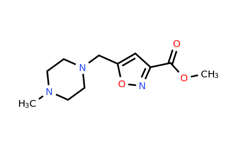 CAS 932829-51-1 | methyl 5-[(4-methylpiperazin-1-yl)methyl]-1,2-oxazole-3-carboxylate