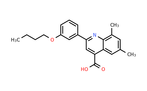 CAS 932841-33-3 | 2-(3-Butoxyphenyl)-6,8-dimethylquinoline-4-carboxylic acid