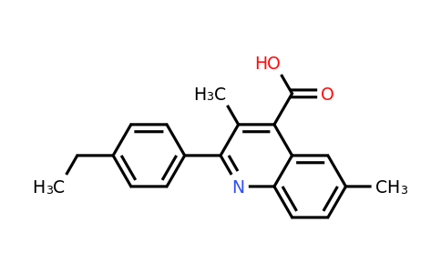 CAS 932841-49-1 | 2-(4-Ethylphenyl)-3,6-dimethylquinoline-4-carboxylic acid