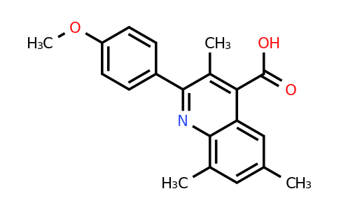 CAS 932841-53-7 | 2-(4-Methoxyphenyl)-3,6,8-trimethylquinoline-4-carboxylic acid
