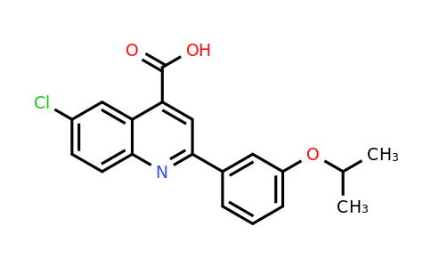 CAS 932886-77-6 | 6-Chloro-2-(3-isopropoxyphenyl)quinoline-4-carboxylic acid