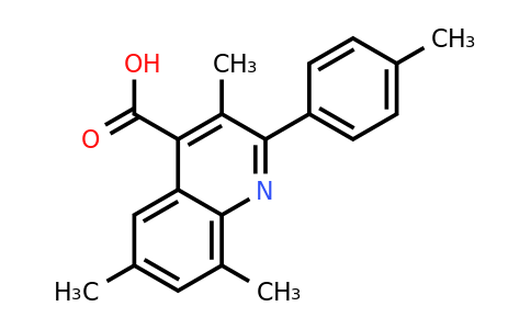 CAS 932886-85-6 | 3,6,8-Trimethyl-2-(p-tolyl)quinoline-4-carboxylic acid