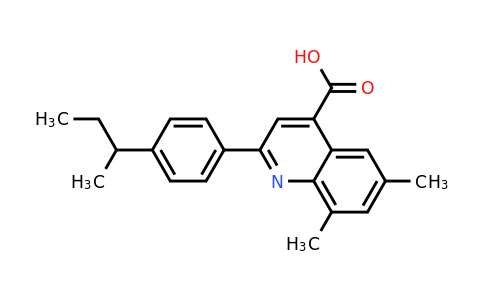 CAS 932928-86-4 | 2-(4-(sec-Butyl)phenyl)-6,8-dimethylquinoline-4-carboxylic acid