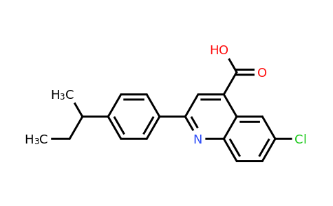 CAS 932928-94-4 | 2-(4-(sec-Butyl)phenyl)-6-chloroquinoline-4-carboxylic acid