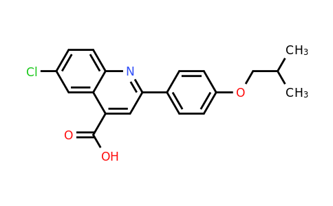 CAS 932928-98-8 | 6-Chloro-2-(4-isobutoxyphenyl)quinoline-4-carboxylic acid