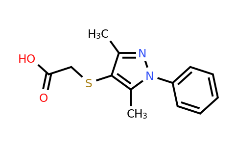 CAS 93350-66-4 | 2-[(3,5-dimethyl-1-phenyl-1H-pyrazol-4-yl)sulfanyl]acetic acid