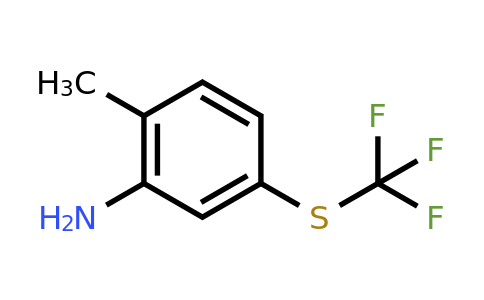CAS 933673-21-3 | 2-Methyl-5-((trifluoromethyl)thio)aniline