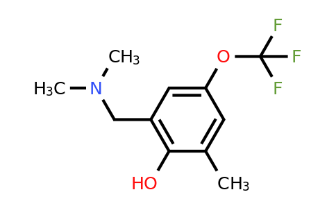 CAS 933673-43-9 | 2-((Dimethylamino)methyl)-6-methyl-4-(trifluoromethoxy)phenol