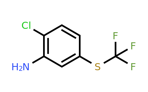 CAS 933674-81-8 | 2-Chloro-5-((trifluoromethyl)thio)aniline
