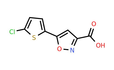 CAS 933686-84-1 | 5-(5-Chlorothiophen-2-yl)-1,2-oxazole-3-carboxylic acid