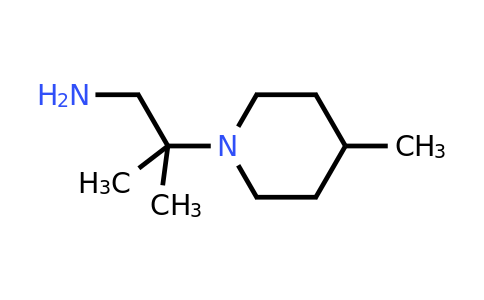 CAS 933724-18-6 | 2-Methyl-2-(4-methylpiperidin-1-yl)propan-1-amine