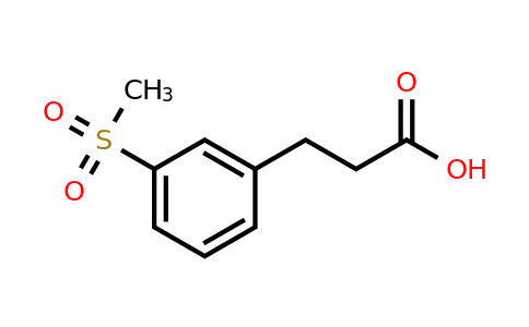 CAS 933728-65-5 | 3-(3-(Methylsulfonyl)phenyl)propanoic acid