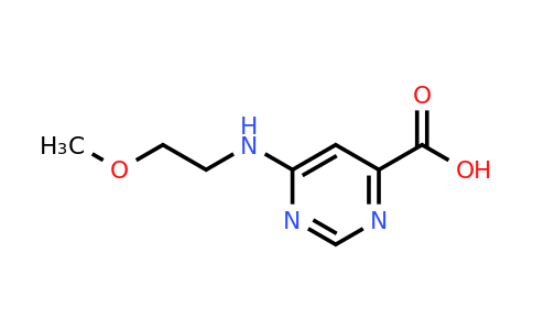 CAS 933728-94-0 | 6-((2-Methoxyethyl)amino)pyrimidine-4-carboxylic acid