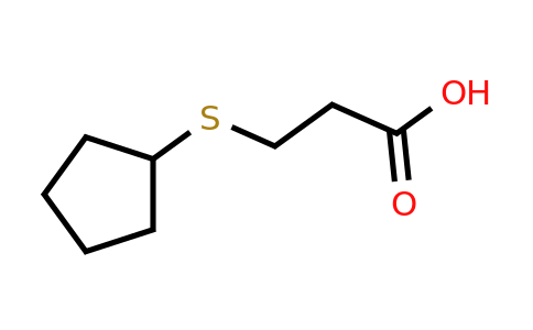 CAS 933758-02-2 | 3-(Cyclopentylsulfanyl)propanoic acid