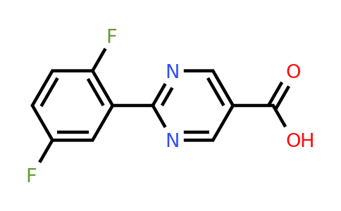 CAS 933988-75-1 | 2-(2,5-Difluorophenyl)pyrimidine-5-carboxylic acid