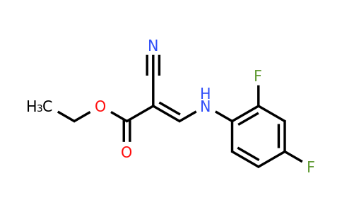 CAS 934070-76-5 | Ethyl 2-cyano-3-[(2,4-difluorophenyl)amino]prop-2-enoate