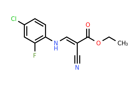 CAS 934117-51-8 | Ethyl 3-[(4-chloro-2-fluorophenyl)amino]-2-cyanoprop-2-enoate