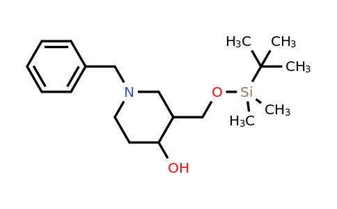CAS 934536-18-2 | 1-Benzyl-3-(((tert-butyldimethylsilyl)oxy)methyl)piperidin-4-ol
