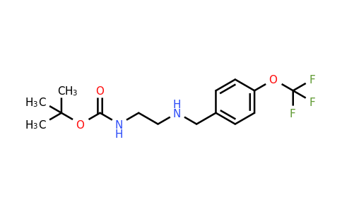 CAS 934757-43-4 | tert-Butyl (2-((4-(trifluoromethoxy)benzyl)amino)ethyl)carbamate