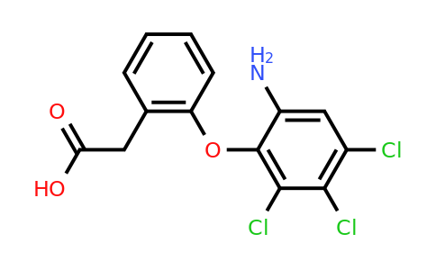 2-(2-(6-Amino-2,3,4-trichlorophenoxy)phenyl)acetic acid