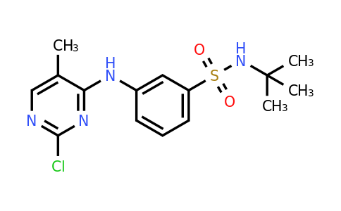 CAS 936092-53-4 | N-(tert-Butyl)-3-((2-chloro-5-methylpyrimidin-4-yl)amino)benzenesulfonamide