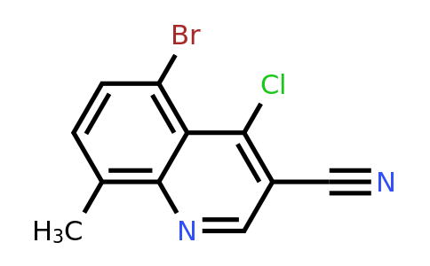 CAS 936497-83-5 | 5-Bromo-4-Chloro-8-methylquinoline-3-carbonitrile