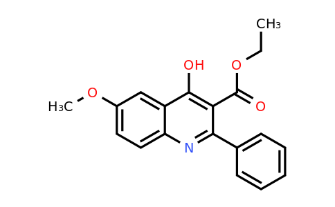 CAS 93663-71-9 | 3-Quinolinecarboxylic acid, 4-hydroxy-6-methoxy-2-phenyl-, ethyl ester