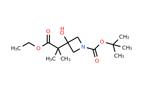 CAS 936850-10-1 | tert-Butyl 3-(1-ethoxy-2-methyl-1-oxopropan-2-yl)-3-hydroxyazetidine-1-carboxylate