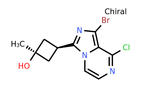 CAS 936901-74-5 | Cyclobutanol, 3-(1-bromo-8-chloroimidazo[1,5-a]pyrazin-3-yl)-1-methyl-, cis-