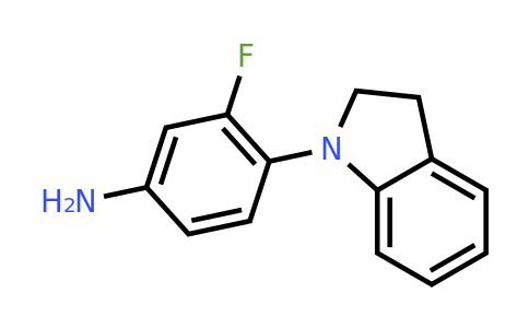 CAS 937597-61-0 | 3-Fluoro-4-(indolin-1-yl)aniline