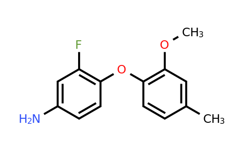CAS 937598-05-5 | 3-Fluoro-4-(2-methoxy-4-methylphenoxy)aniline