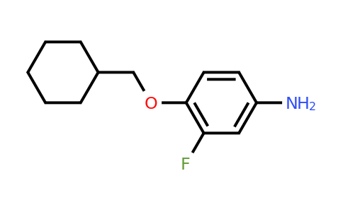CAS 937598-45-3 | 4-(Cyclohexylmethoxy)-3-fluoroaniline