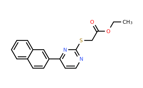 CAS 937599-98-9 | Ethyl 2-((4-(naphthalen-2-yl)pyrimidin-2-yl)thio)acetate