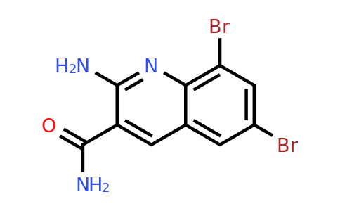 CAS 937601-68-8 | 2-Amino-6,8-dibromoquinoline-3-carboxamide