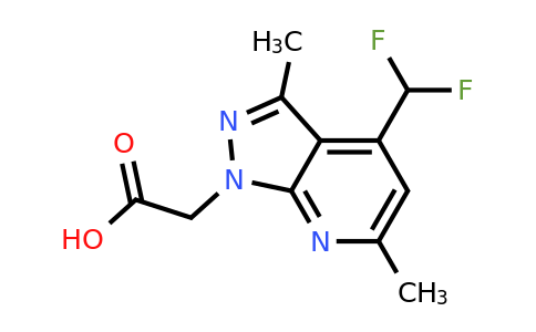 CAS 937607-08-4 | 2-(4-(Difluoromethyl)-3,6-dimethyl-1H-pyrazolo[3,4-b]pyridin-1-yl)acetic acid