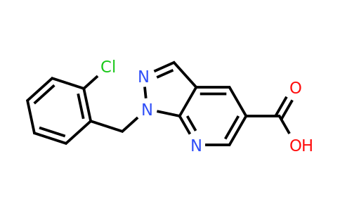 CAS 937608-35-0 | 1-[(2-Chlorophenyl)methyl]-1H-pyrazolo[3,4-b]pyridine-5-carboxylic acid