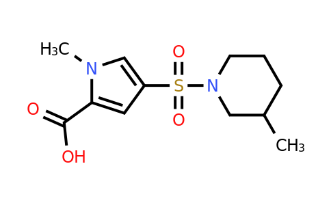 CAS 937609-24-0 | 1-Methyl-4-[(3-methylpiperidin-1-yl)sulfonyl]-1H-pyrrole-2-carboxylic acid