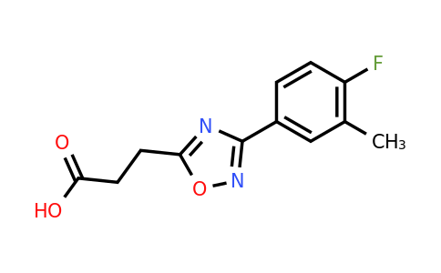 CAS 937620-39-8 | 3-[3-(4-Fluoro-3-methylphenyl)-1,2,4-oxadiazol-5-yl]propanoic acid