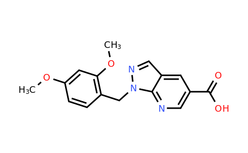 CAS 937623-70-6 | 1-[(2,4-Dimethoxyphenyl)methyl]-1H-pyrazolo[3,4-b]pyridine-5-carboxylic acid