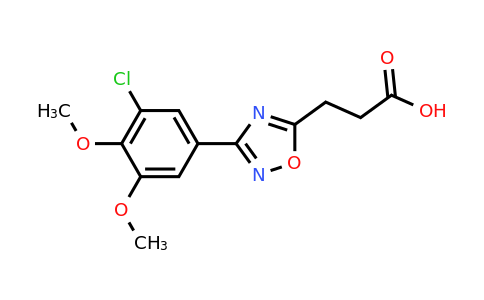 CAS 937626-14-7 | 3-[3-(3-Chloro-4,5-dimethoxyphenyl)-1,2,4-oxadiazol-5-yl]propanoic acid