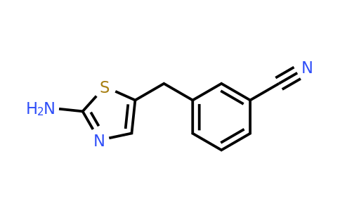 CAS 937628-94-9 | 3-[(2-Amino-1,3-thiazol-5-yl)methyl]benzonitrile