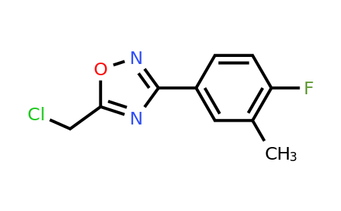 CAS 937629-46-4 | 5-(chloromethyl)-3-(4-fluoro-3-methylphenyl)-1,2,4-oxadiazole
