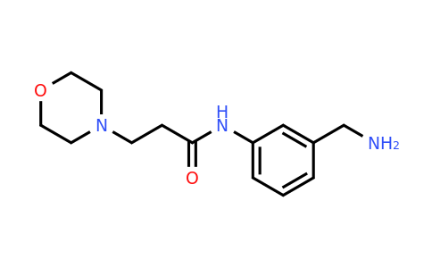 CAS 937631-19-1 | N-[3-(Aminomethyl)phenyl]-3-(morpholin-4-yl)propanamide
