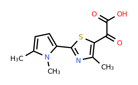 CAS 938022-11-8 | 2-(2-(1,5-Dimethyl-1H-pyrrol-2-yl)-4-methylthiazol-5-yl)-2-oxoacetic acid