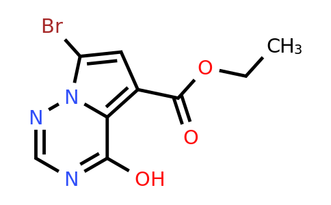 CAS 938192-22-4 | ethyl 7-bromo-4-hydroxypyrrolo[2,1-f][1,2,4]triazine-5-carboxylate