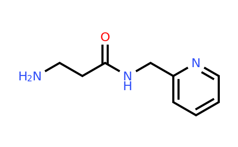 CAS 938515-13-0 | 3-amino-N-[(pyridin-2-yl)methyl]propanamide