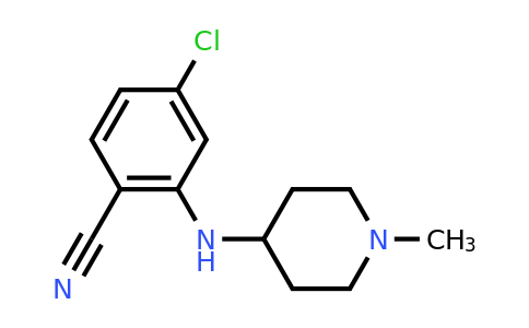 CAS 939816-96-3 | 4-Chloro-2-[(1-methylpiperidin-4-yl)amino]benzonitrile