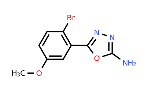 CAS 939962-84-2 | 5-(2-Bromo-5-methoxyphenyl)-1,3,4-oxadiazol-2-amine