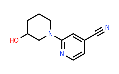 CAS 939986-85-3 | 2-(3-Hydroxypiperidin-1-yl)isonicotinonitrile